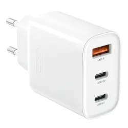 Caricabatterie di rete XO Design L117, 45 W, 3 A, 1 x USB-A - 2 x USB-C, bianco