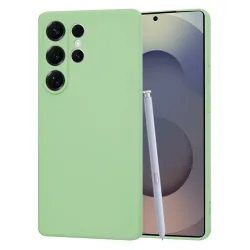 Custodia per Samsung Galaxy S25 Ultra S938, Techsuit, SoftFlex, Verde Chiaro