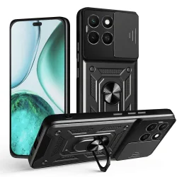 Custodia per Honor X8c, Techsuit, CamShield, Nera
