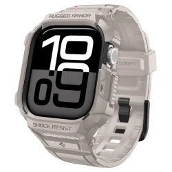 Custodia Spigen Rugged Armor Pro V2 per Apple Watch Series 10 / 11 42mm, Beige ACS10496