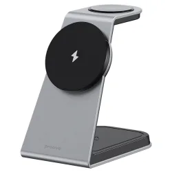 Caricabatterie Wireless Retea Proove Omni Power 3in1, 15W, 1.67A, Grigio WSOP15020003