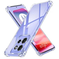 Custodia per Motorola Edge 50 Neo, Techsuit, Shockproof Clear, Trasparente