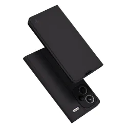 Custodia per Xiaomi Redmi Note 13 Pro+, Techsuit, Magskin Book, Nera