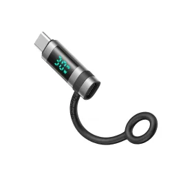 Adattatore Dati e Ricarica Lightning - USB-C McDodo OT-0180 Pigeon Display, Nero