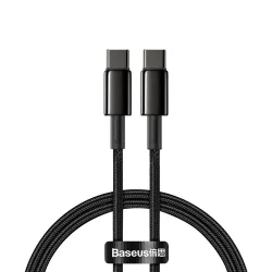 Cavo Dati e Ricarica USB-C - USB-C Baseus Tungsten Gold, 100W, 1m, Nero CATWJ-01