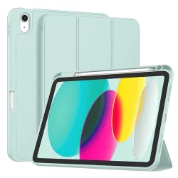 Custodia per Apple iPad (2025) / (2022), Techsuit, Flex Trifold, Blu