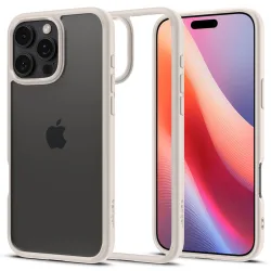 Custodia per Apple iPhone 16 Pro Max, Spigen, Ultra Hybrid, Beige ACS08385
