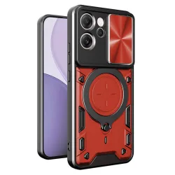 Custodia per Oppo Reno14 FS 5G / Reno14 F, Techsuit, CamGuard Pro, Rossa