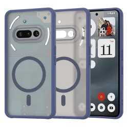 Custodia MagSafe per Nothing Phone (3a), Techsuit, HaloFrost, Blu Navy
