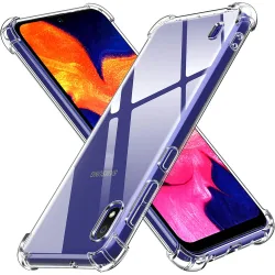Custodia per Samsung Galaxy A10 A105, Techsuit, Shockproof Clear, Trasparente