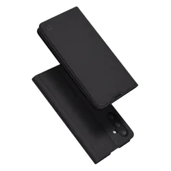 Custodia per Samsung Galaxy A54 A546, Techsuit, Magskin Book, Nera