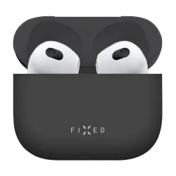 Custodia Fixed Silky per Apple AirPods 4, Nera