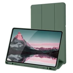 Custodia per Samsung Galaxy Tab S6 Lite (2024) / Tab S6 Lite (2022) / Tab S6 Lite (2020), Techsuit, Flex Trifold, Verde