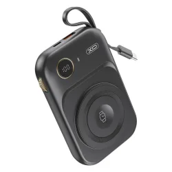 Batteria Esterna Wireless XO Design PR270, 10000mAh, 22.5W, QC + PD + QI, 1 x QI - 1 x USB-A - 1 x USB-C, Nera
