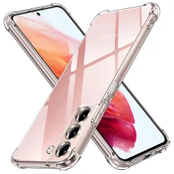 Custodia per Samsung Galaxy S22 5G S901, Techsuit, Shockproof Clear, Trasparente