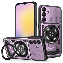 Custodia per Samsung Galaxy A25 A256, Techsuit, RuggedCam, Viola
