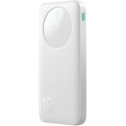 Batteria Esterna Joyroom JR-PBF12, 10000mAh, 12W, 1 x USB-C - 2 x USB-A, Bianca