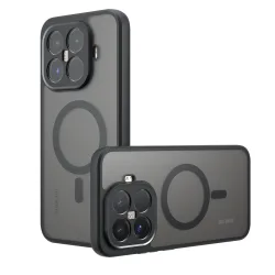 Custodia MagSafe per Xiaomi 15T Pro, Techsuit, PureFrost, Nera Satinata