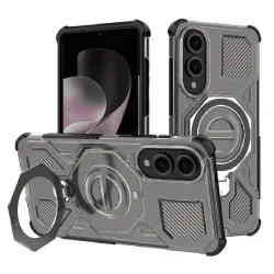 Custodia per Samsung Galaxy S25 Edge S937, Techsuit, Carbon Shield Pro, Fumo
