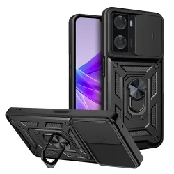 Custodia per Oppo A57 4G / A57s / Oneplus Nord N20 SE, Techsuit, CamShield, Nera