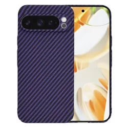 Custodia per Google Pixel 9 Pro, Techsuit, Carbonite FiberShell, Viola