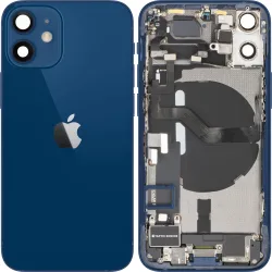 Copertura Batteria Apple iPhone 12 mini, Con Scocca Centrale, Parti Complete, Blu, Swap Premium