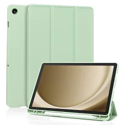 Custodia per Samsung Galaxy Tab A11+ / Tab A9+, Techsuit, Flex Trifold, Verde Matcha
