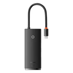 Hub USB-C Baseus, 2 x USB-A 3.0 - 1 x USB-C - 1 x HDMI - 1 x SD - 1 x microSD, Nero WKQX050001