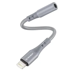 Adattatore Audio Lightning - 3.5mm Techsuit AC2 SoundFlex, Grigio