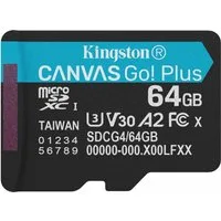 Scheda di Memoria microSDXC Kingston Canvas Go Plus Android A2, 64Gb, Classe 10 / UHS-1 U3 SDCG4/64GBSP