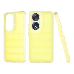 Custodia per Honor 90, Techsuit, Wave Shield, Gialla