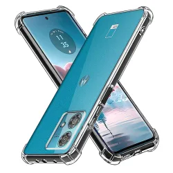 Custodia per Motorola Edge 40 Neo, Techsuit, Shockproof Clear, Trasparente