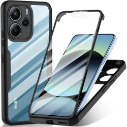 Custodia per Xiaomi Redmi Note 14 4G (Standard), Techsuit, ColorVerse 360, Nera