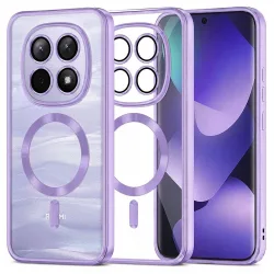 Custodia MagSafe per Xiaomi Poco M8 / Redmi Note 15 5G / Note 15 4G, Techsuit, Luxury Crystal, Viola Chiaro