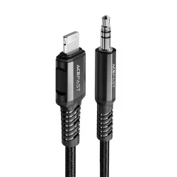 Cavo Audio Lightning - 3.5mm Acefast C1-06, 1.2m, Nero