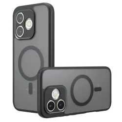 Custodia MagSafe per Honor 600 Lite, Techsuit, PureFrost, Nera Satinata