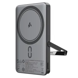 Batteria Esterna Wireless Acefast M16, 5000mAh, 18W, PD + FQI, 1 x QI - 1 x USB-C, Nera
