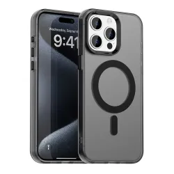 Custodia MagSafe per Apple iPhone 15 Pro, Techsuit, CandyCase, Nera