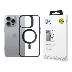 Custodia MagSafe per Apple iPhone 16 Pro, 3MK, Satin Armor, Trasparente
