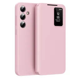 Custodia per Samsung Galaxy S25 S931, Techsuit, SmartView, Rosa
