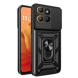 Custodia per Motorola Moto G15 / G15 Power, Techsuit, CamShield, Nera