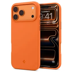 Custodia MagSafe per Apple iPhone 17 Pro Max, Spigen, Silicone Fit, Arancione ACS11378