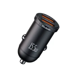 Caricabatterie Auto McDodo CC-2950 Cool, 15.5W, 3.1A, 2 x USB-A, Nero