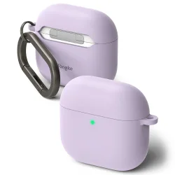 Custodia Ringke per Apple AirPods 4, Viola Chiaro