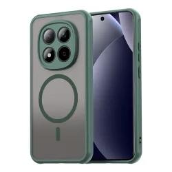 Custodia MagSafe per Xiaomi Redmi Note 15 Pro 5G, Techsuit, HaloFrost II, Verde