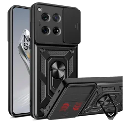 Custodia per OnePlus 12, Techsuit, CamShield, Nera