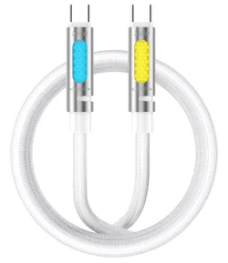 Cavo Dati e Ricarica USB-C - USB-C BWOO X325C-C Led, 240W, 1,2m, Bianco