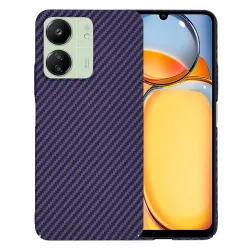 Custodia per Xiaomi Redmi 13C 5G / 13C / Poco C65, Techsuit, Carbonite FiberShell, Viola