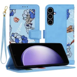 Custodia per Samsung Galaxy S23 FE S711, Techsuit, FlipCraft, Blu