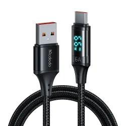 Cavo Dati e Ricarica USB-A - USB-C McDodo CA-1080 Display, 66W, 1.2m, Nero